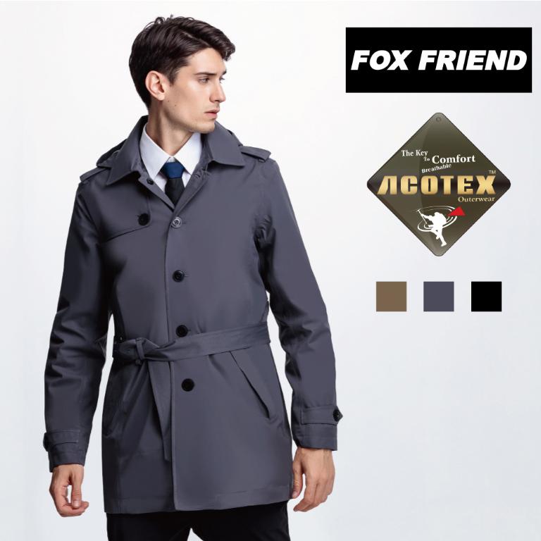 JORDON FOX FRIEND 都會風格 單件式防水鋪棉外套