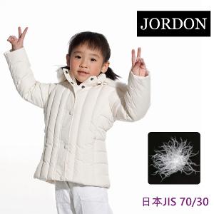 JORDON 女童羽絨毛條外套