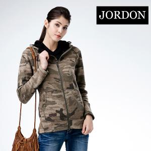 JORDON 迷彩刷毛連帽外套