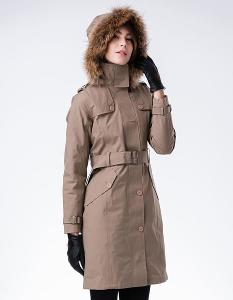 JORDON 豪華設計師款GORE-TEX 3L+撥水羽絨兩件式 加長版大衣/風衣