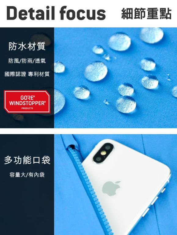 JORDON WINDSTOPPER配色防風外套