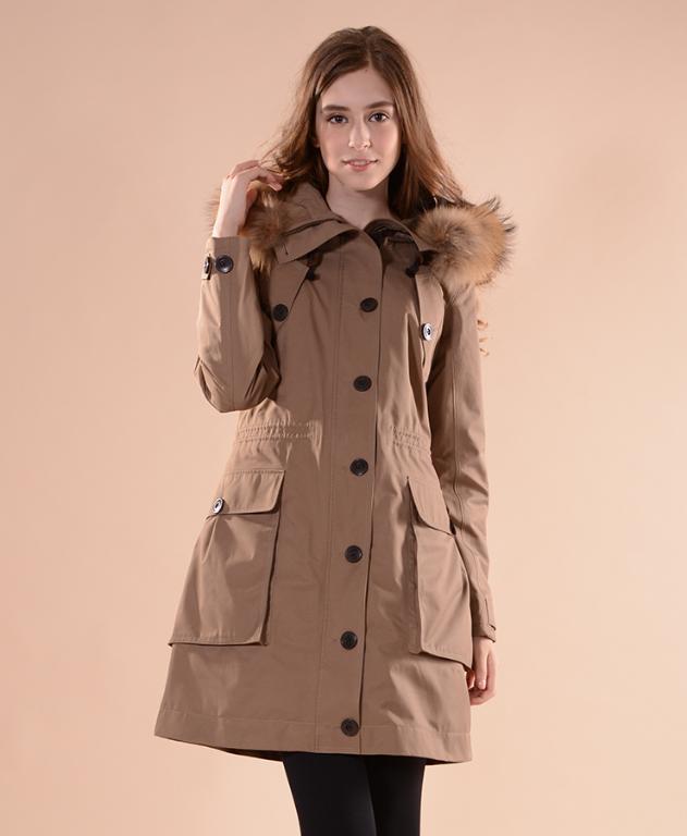 JORDON 女款GORE-TEX鋪棉單件式大衣 PRIMALOFT/防水/透氣/保暖/登山健行/出國