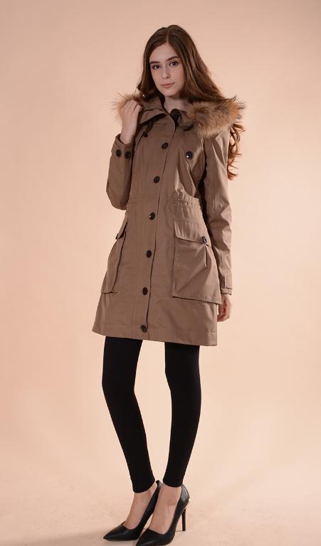 JORDON 女款GORE-TEX鋪棉單件式大衣 PRIMALOFT/防水/透氣/保暖/登山健行/出國