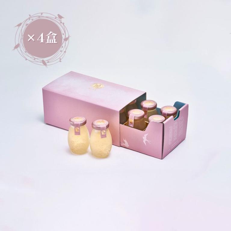 羽棧精品燕窩 桃光養顏極潤組（桃喜燕窩飲 8入x4盒）