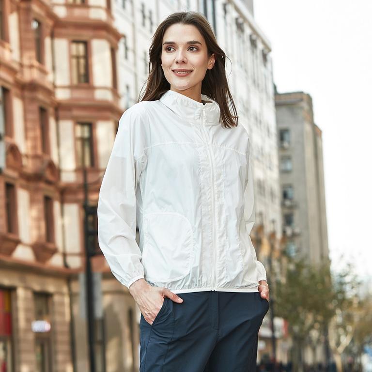 JORDON 女款皮膚衣抗UV防潑水外套 (涼爽/彈力/降低熱傳導)