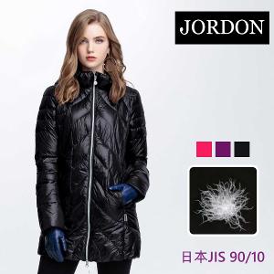 JORDON 女款長版超輕羽絨外套 S-3XL