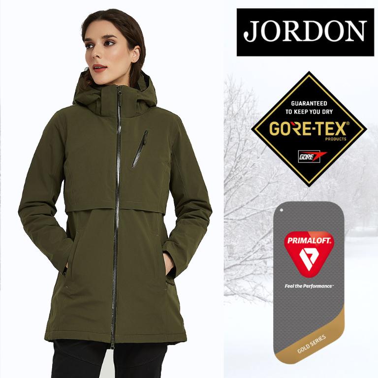 JORDON 女款GORE-TEX+PrimaLoft 輕量單件式防水透氣外套