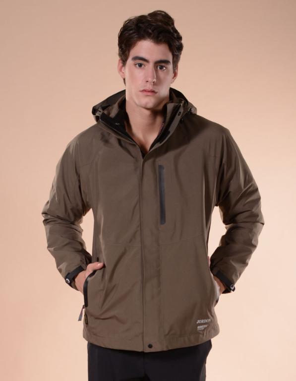 JORDON 雅仕風範 男款 GORE-TEX PacLite Shell 防水透氣 + POLARTEC 刷毛 兩件式外套