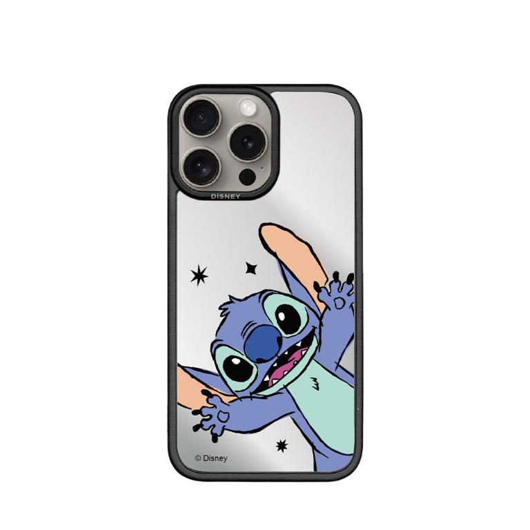 Disney 鏡面史迪奇-貼片磁吸防摔手機殼｜【多款適用】iPhone