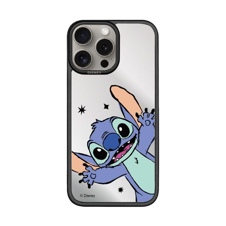 Disney 鏡面史迪奇-貼片磁吸防摔手機殼｜【多款適用】iPhone