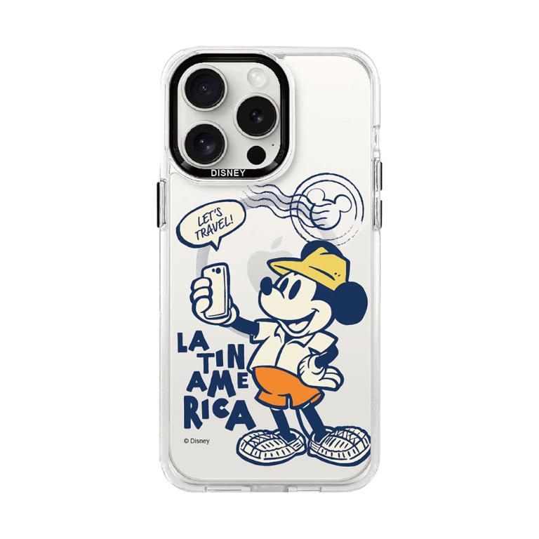 Disney 旅行米奇-軍規透明磁吸手機殼｜【多款適用】iPhone