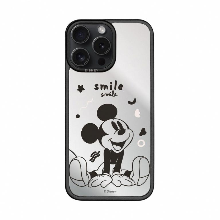 Disney 鏡面米奇-貼片磁吸防摔手機殼｜【多款適用】iPhone