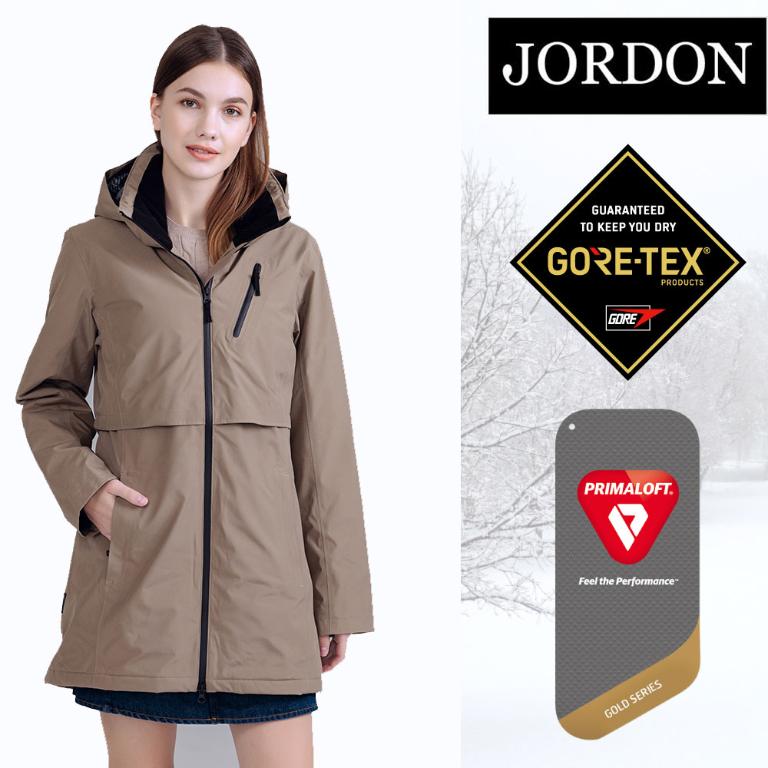 JORDON 女款GORE-TEX+PrimaLoft 輕量單件式防水透氣外套
