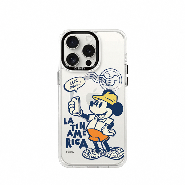 Disney 旅行米奇-軍規透明磁吸手機殼｜【多款適用】iPhone