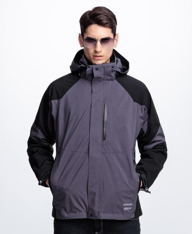 JORDON 電視購物 三冠王 防水防風GORE-TEX  + POLARTEC 刷毛內拉鍊套合二合一外套