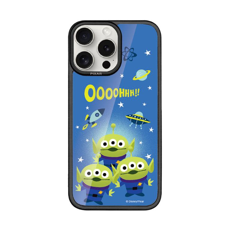PIXAR 皮克斯 玻璃三眼怪-貼片磁吸防摔手機殼｜【多款適用】iPhone
