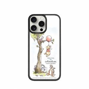 Disney 玻璃氣球維尼-貼片磁吸防摔手機殼｜【多款適用】iPhone