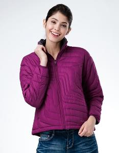 JORDON FOX FRIEND 女特殊剪裁壓格羽絨外套