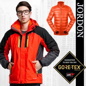 JORDON 激活 GORE-TEX+撥水羽絨 戶外型 二合一外套