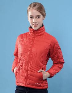 JORDON FOX FRIEND 女特殊剪裁壓格羽絨外套