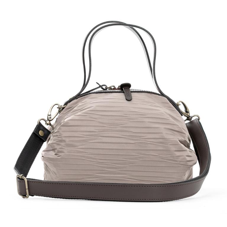 POPCORNGREEN糖果包(系列)三用斜背包(S尺寸)皺褶大象灰