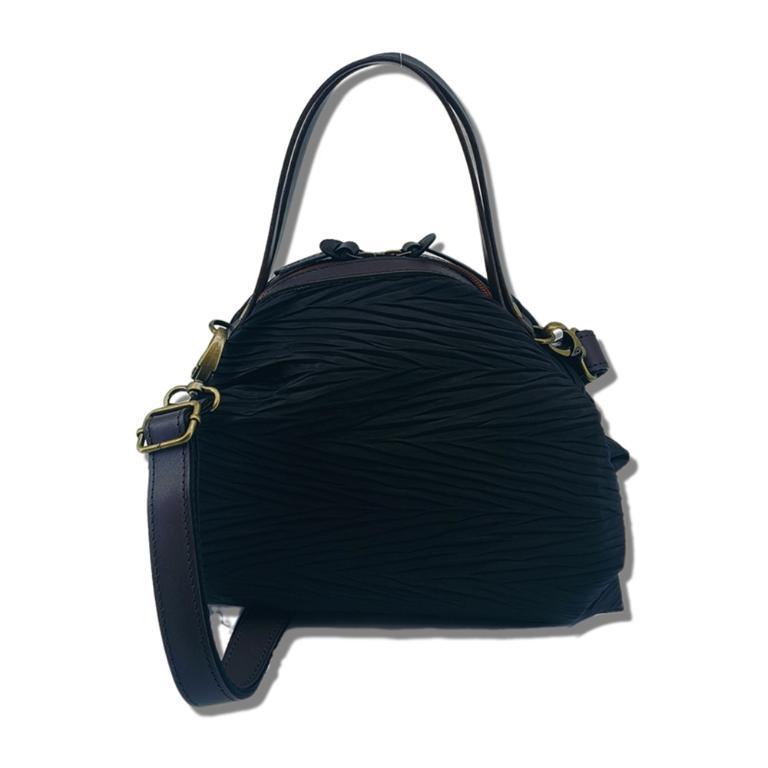 POPCORNGREEN糖果包(系列)三用斜背包(S尺寸)皺褶至臻黑