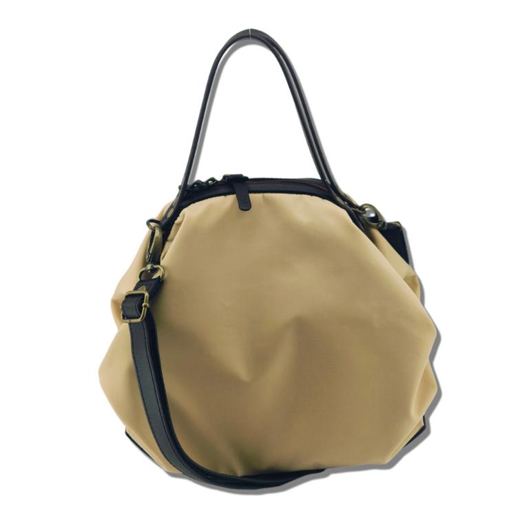 POPCORNGREEN LADYBAG(水桶包)三用斜背包(M)絲絨象牙白