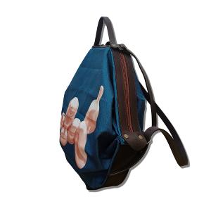 POPCORNGREEN折疊三用後背包(Ｍ)藝術家聯名款氣球狗(寶石藍)