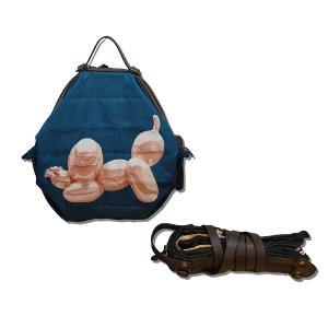 POPCORNGREEN折疊三用後背包(Ｍ)藝術家聯名款氣球狗(寶石藍)