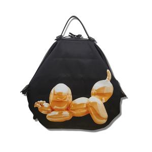POPCORNGREEN折疊三用後背包(Ｍ)藝術家聯名款氣球狗(金色)