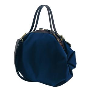 POPCORNGREEN LADYBAG(水桶包)三用斜背包(M)絲絨深寶藍