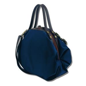 POPCORNGREEN LADYBAG(水桶包)三用斜背包(M)絲絨深寶藍