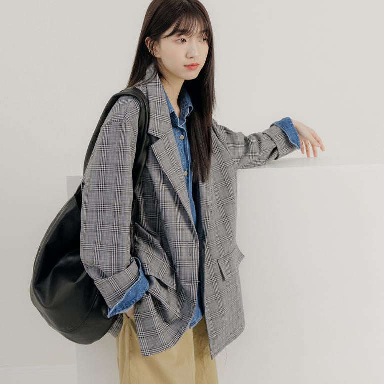 supportingrole 真皮優雅摩登都市肩側手提背包 黑