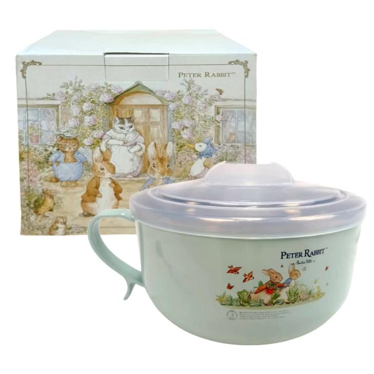 PETER RABBIT 比得兔 不鏽鋼隔熱餐碗 含蓋-900ml