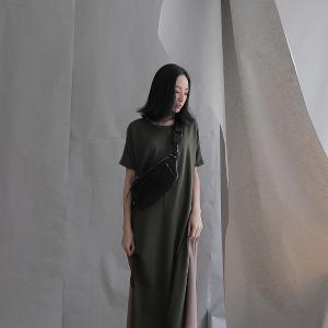 supportingrole 個性鉚釘 真皮隨身腰包 側背包黑