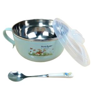 PETER RABBIT 比得兔 不鏽鋼隔熱餐碗 含蓋-900ml