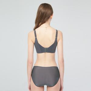 【思薇爾】柔塑曲線系列M-XXL蕾絲低腰三角女內褲(青黛灰)