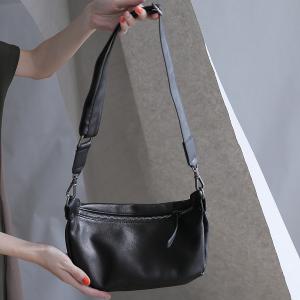 supportingrole 個性鉚釘 真皮隨身腰包 側背包黑