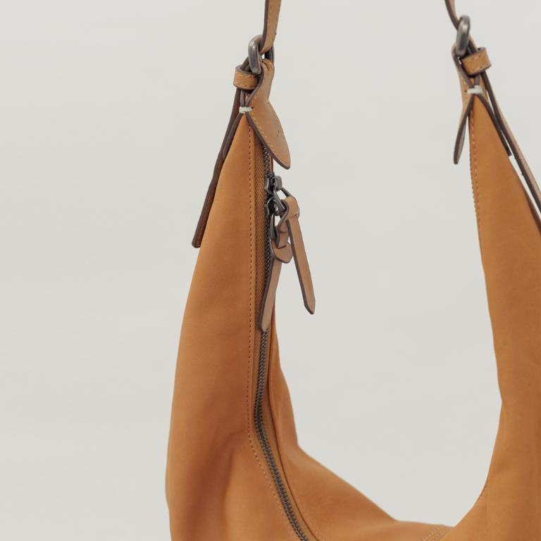 supportingrole  月牙垂墜慵懶時髦真皮手提肩斜背3用包 咖啡