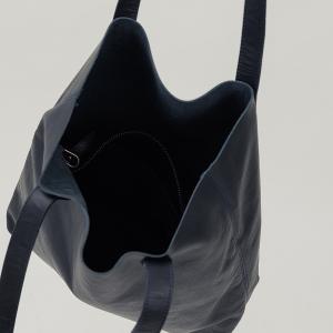 supportingrole 簡約設計子母包真皮手提肩側背托特包 黑