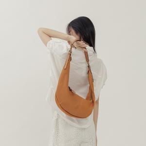 supportingrole  月牙垂墜慵懶時髦真皮手提肩斜背3用包 咖啡