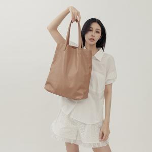 supportingrole 簡約設計子母包真皮手提肩側背托特包 咖啡
