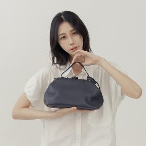 supportingrole 鉚釘鎖頭鑰匙真皮手提肩斜背3用醫生包 黑