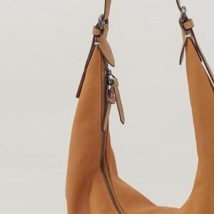 supportingrole  月牙垂墜慵懶時髦真皮手提肩斜背3用包 咖啡