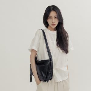 supportingrole 優雅時尚真皮多功能3用手提肩側背包 黑