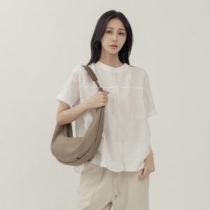 supportingrole 月牙垂墜慵懶時髦真皮手提肩斜背3用包 卡其綠