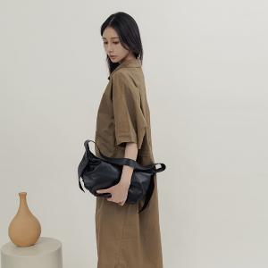 supportingrole 簡約真皮大方優雅斜肩背腋下包