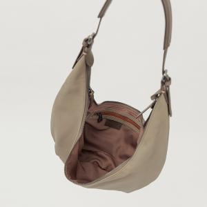 supportingrole 月牙垂墜慵懶時髦真皮手提肩斜背3用包 卡其綠