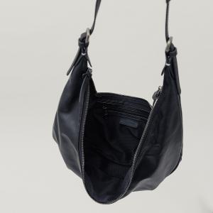 supportingrole   月牙垂墜慵懶時髦真皮手提肩斜背3用包 黑