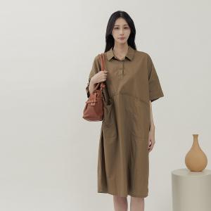 supportingrole   簡約線條多分層口袋真皮手提肩背包 咖啡